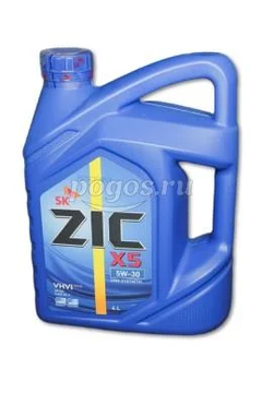 Масло моторное X5 5W30 п/с 4л.  ZIC