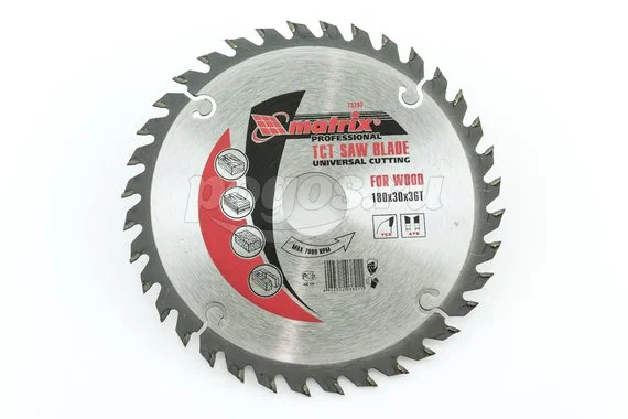 Пильный диск по дереву 180х30мм, 36зубьев Professional MATRIX