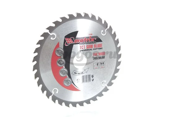 Пильный диск по дереву 200*30мм, 36зубьев Professional  MATRIX /50/ 