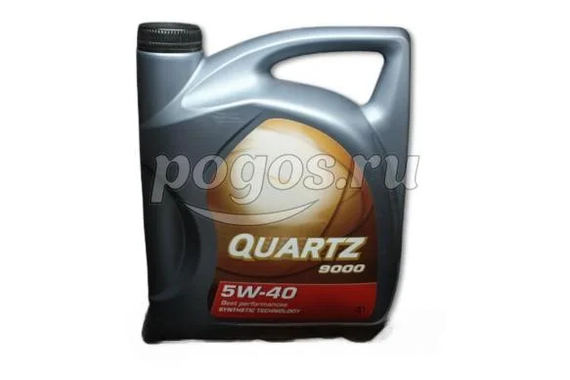 Масло моторное 9000 5W40 синт. 4л.  TOTAL, QUARTZ
