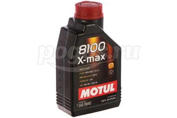 Синтетическое масло 8100 X-max SAE 0W40 1л MOTUL 104531