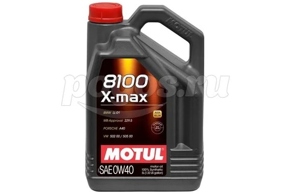 Синтетическое масло 8100 X-max SAE 0W40 5л MOTUL 104533