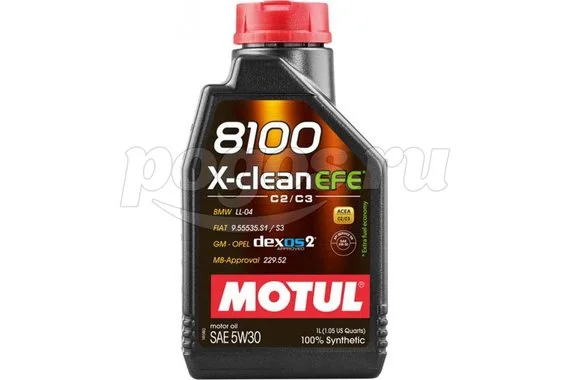 Моторное масло 8100 X-clean EFE 5W30 1 л MOTUL 109470