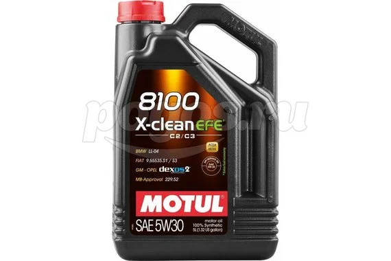 Моторное масло 8100X-сlean EFE 5W30 4л MOTUL 109171