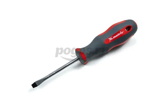 Отвертка SL5* 75мм, SVСM, двухкомп. рукоятка Profi  MATRIX 