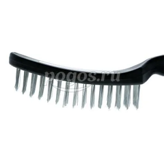 Щетка 6-рядная металлическая с пластмассовой ручкой  СОЮЗ