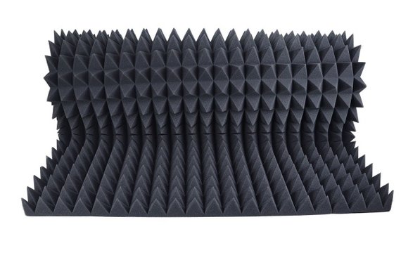 Поролон акустический Пирамида 50 2000*1000*60мм серый графит