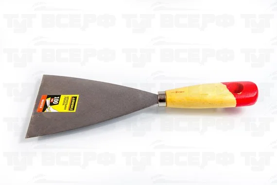 Шпательная лопатка 100мм, c деревянной ручкой Master  STAYER 