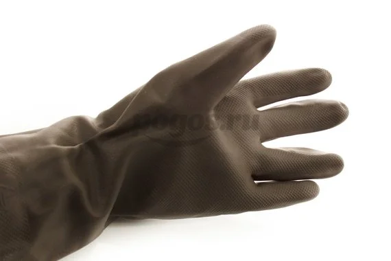 Перчатки противокислотные, неопреновые, повышенной проч., с х/б напылением, размер XL KRAFTOOL
