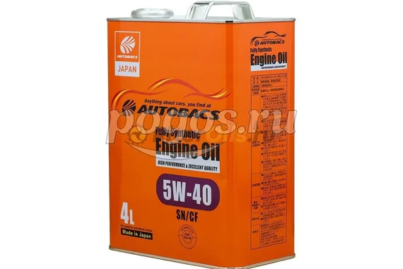Масло моторное AUTOBACS ENGINE OIL FS 5W40 SP/CF 4л.