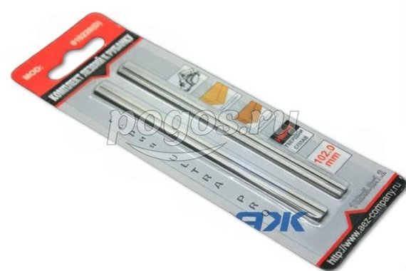 Нож для рубанка 102мм узкий (аналог Bosch, Makita, Интерскол) 2шт  AEZ