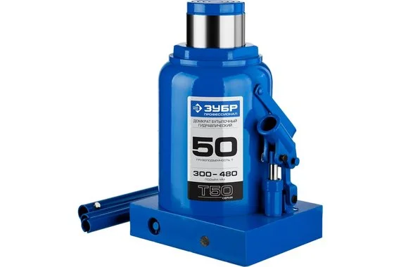 Домкрат бутылочный 50т 300-480мм Профессионал  ЗУБР