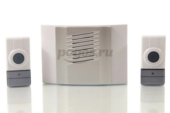 Звонок ДУЭТ радиочастотный беспроводной, 4мелодии, 2 кнопки, 4,5В  СВЕТОЗАР 