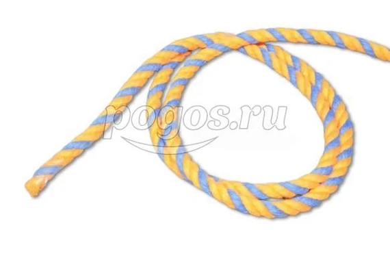 Канат хлопчатобумажный ф10мм разр.нагр. 400кгс ЦВЕТНОЙ (оранж/синий)  