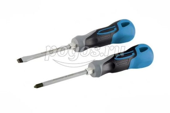Набор отверток комбинированный 2шт., трехкомпонентная рукоятка  Gross