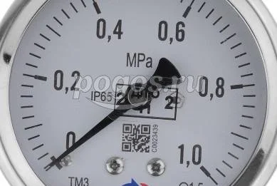 Манометр ТМ-320Р.00 (0...1,0 МРа) М12*1,5 кл. точн.-1,5 (без глицерина)  РОСМА