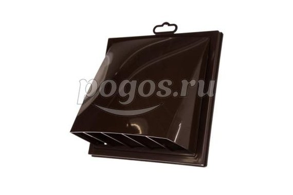 Выход стеновой вытяжной с обратным клапаном 190x190 с фланцем D150-160 кор.  ЭРА