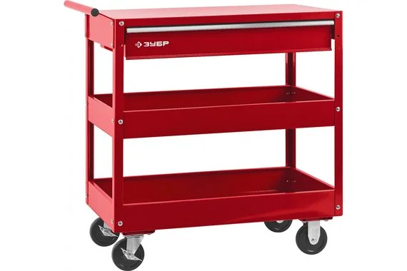 Тележка для инструмента, 1 ящик+2 полки, 737х383х785мм, "МАСТЕР"  ЗУБР