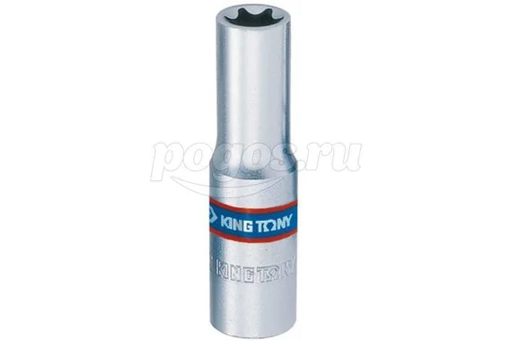Головка торцевая TORX Е-стандарт 3/8", Е12, L = 63 мм KING TONY 327512M