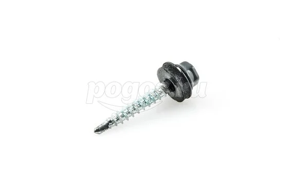 Саморез кровельный 4.8х35 RAL-7015