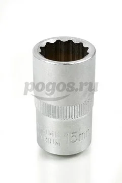 Головка торцевая 12-гранная, 1/2", 15мм  АРСЕНАЛ /6/ 