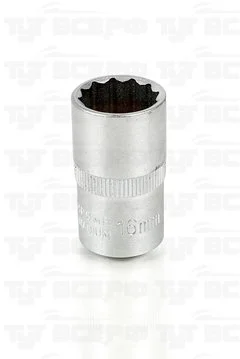 Головка торцевая 12-гранная, 1/2", 16мм  АРСЕНАЛ /6/ 