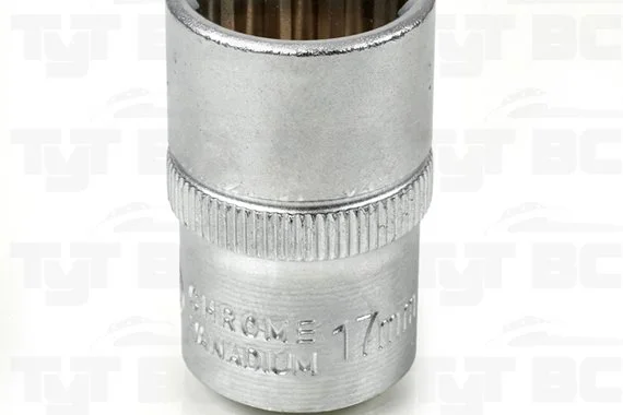 Головка торцевая 12-гранная, 1/2", 17мм  АРСЕНАЛ /6/ 