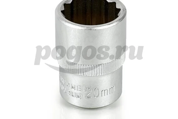 Головка торцевая 12-гранная, 1/2", 20мм АРСЕНАЛ