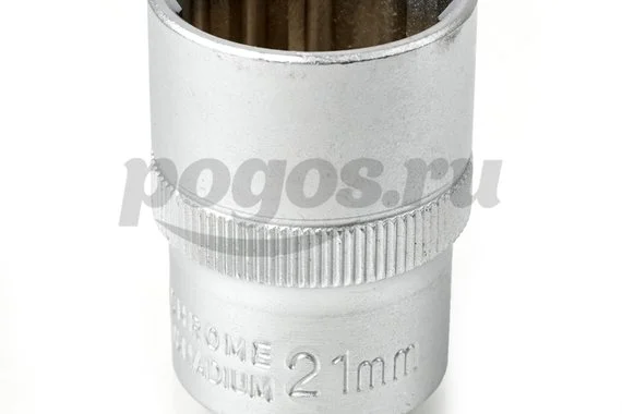 Головка торцевая 12-гранная, 1/2", 21мм  АРСЕНАЛ /4/ 