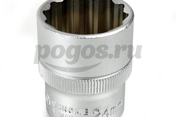 Головка торцевая 12-гранная, 1/2", 24мм  АРСЕНАЛ /4/ 