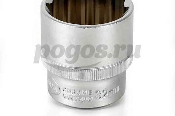 Головка торцевая 12-гранная, 1/2", 32мм  АРСЕНАЛ /2/ 