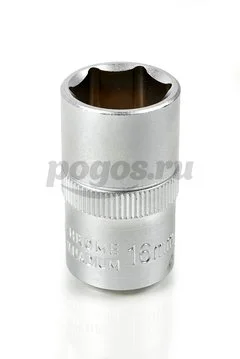 Головка торцевая 6-ти гранная, 1/2", 16мм  АРСЕНАЛ /6/ 