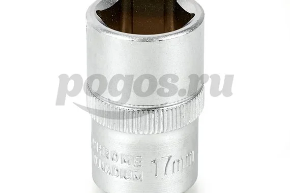 Головка торцевая 6-ти гранная, 1/2", 17мм  АРСЕНАЛ /6/ 