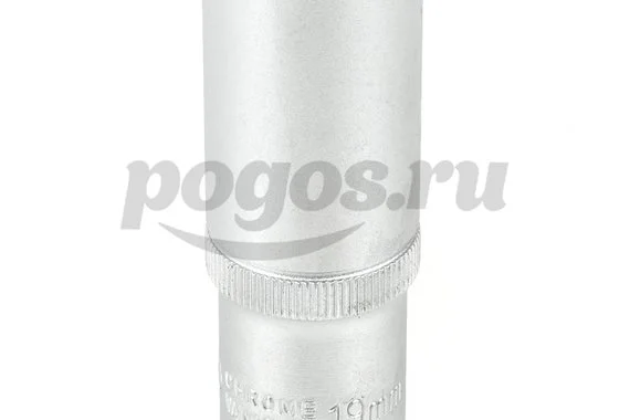 Головка торцевая 12-ти гранная удлиненная, 1/2", 19мм  АРСЕНАЛ /6/ 