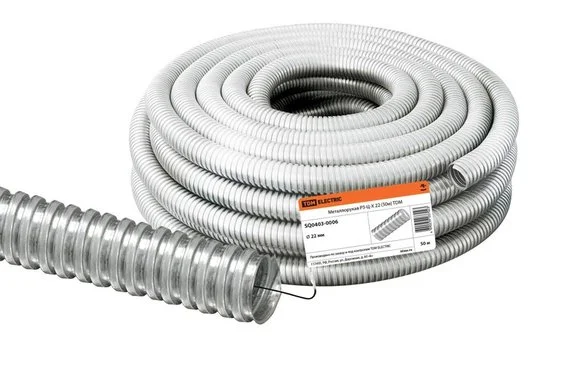 Металлорукав РЗ-Ц-Х d22мм (бухта 50 м)  TDM