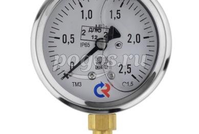 Манометр ТМ-320Р.00 (0...2,5 МРа) М12*1,5 кл. точн.-1,5 (с глицерином) РОСМА