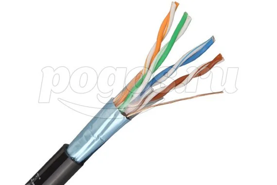 Кабель витая пара U/UTP 4PR 24AWG Cat5e серый  Proconnect
