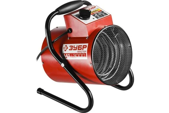 Пушка электрическая 3кВт, 230м³/ч, 220В,  до 35м2 3 режима круглая Мастер  ЗУБР