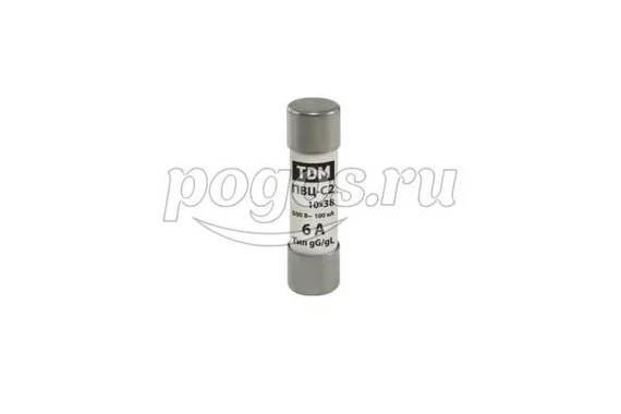 Плавкая вставка ПВЦ-С2 10*38 6А, TDM