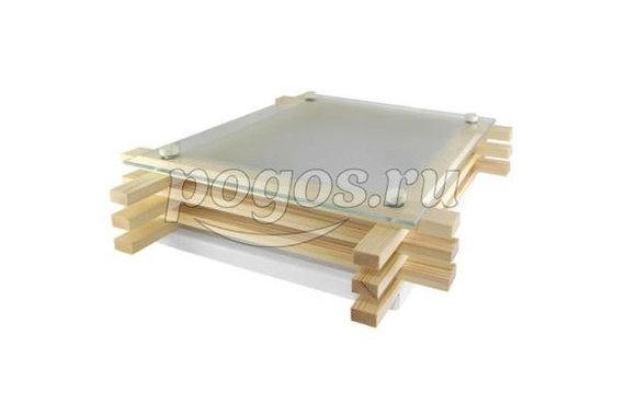 Светильник НПБ 01-3х60-111 УХЛ4 "Бонсай-2" сосна 3х60Вт IP20 (490х490х85)  TDM