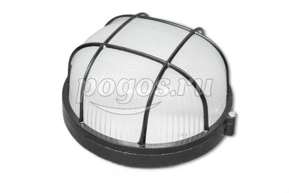 Светильник НПБ1302 черный/круг с реш. 60Вт IP54 TDM