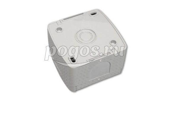 Розетка 2П+3 открытой установки IP54 16А с прозрачной крышкой серая "Селигер"  TDM