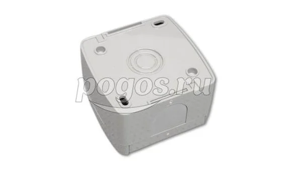 Розетка 2П+3 открытой установки IP54 16А с прозрачной крышкой серая "Селигер"  TDM