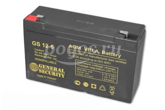 Аккумуляторная батарея 6V 12Ah (150*95*50)  General Security
