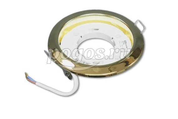 Светильник встраиваемый СВ 01-06 GX53 220 В 50 Гц золото  TDM