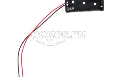 Отсек для элементов питания Bh 2*AAA с проводами  Robiton