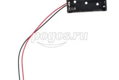 Отсек для элементов питания Bh 2*AAA с проводами  Robiton