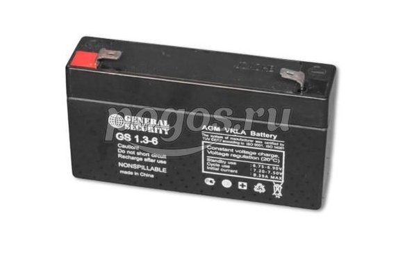 Аккумуляторная батарея 6V 1.3Ah  General Security