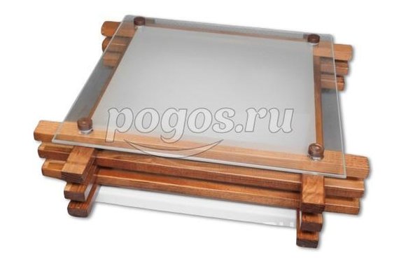 Светильник НПБ 01-2*60-111 УХЛ4 "Бонсай-1" венге IP20 (330*330*85)  TDM