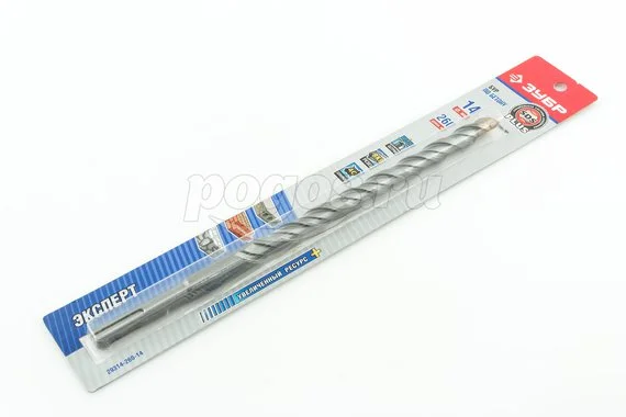 Бур SDS plus (14х260мм) по бетону, самоцентрирующий наконечник ЗУБР 29314-260-14
